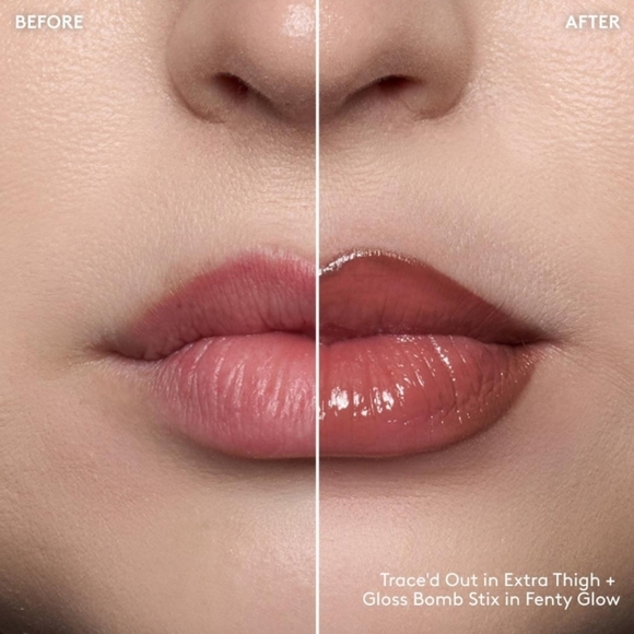 Fenty Beauty Glow'N Xtra 2-Piece Lip Set: Extra Thigh & Fenty Glow, NIB - Picture 4 of 6